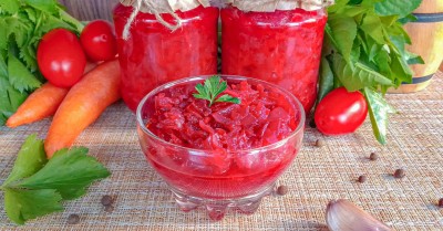 Борщевая заправка на зиму свекла морковь