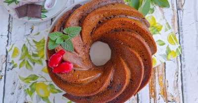 Шоколадный кекс в аэрогриле