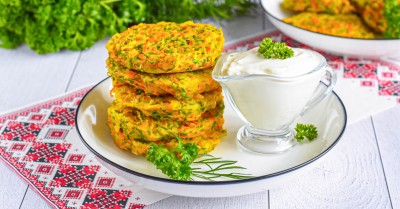 Оладьи из кабачков в духовке пышные