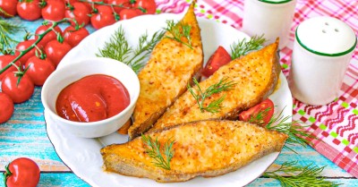 Жареный палтус в муке на сковороде