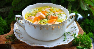 Лохикейто финский рыбный суп из семги
