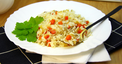 Рис с сельдереем постный