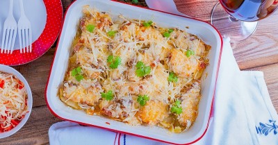 Свинина по французски с картофелем и сыром в духовке