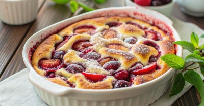 Пирог из сливы без косточек простой