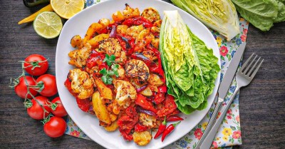 Картошка с овощами в аэрогриле