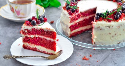 Торт Красный Бархат классический красивый