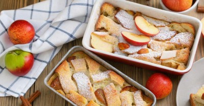 Запеканка из черствого белого хлеба