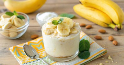 Домашняя творожная масса с бананом