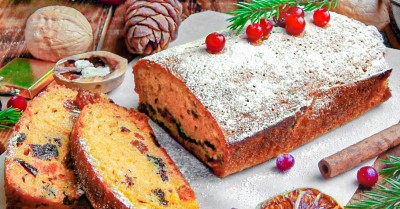 Рождественский кекс с сухофруктами