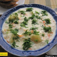 Сырный суп пюре с курицей