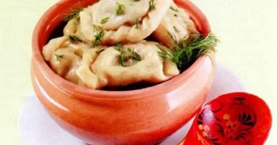 Вареники с фасолью постные