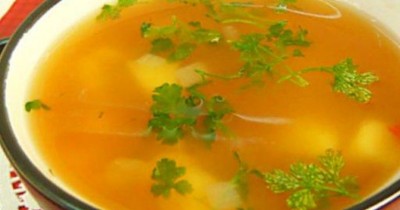 Суп из зеленого горошка постный