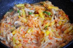 Тушеная капуста со стручковой фасолью Тушеная капуста со стручковой фасолью