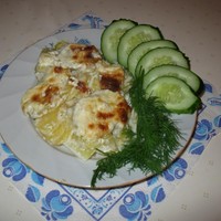 Запеченный картофель в сливках в духовке
