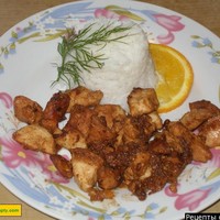 Куриная грудка, маринованная в апельсине и имбире