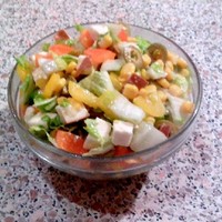Салат из пекинской капусты с кукурузой