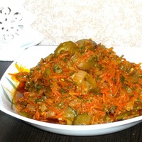 Закуска из соленых огурцов