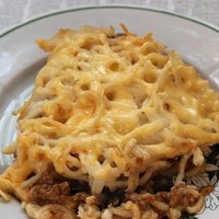 Макароны с соусом бешамель
