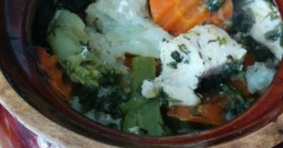 Куриное филе с цветной капустой и брокколи в духовке
