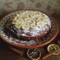 Банановый пирог в мультиварке
