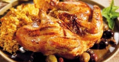 цыпленок целиком жаренный на решетке