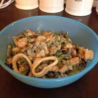 Спаржа с морепродуктами в мультиварке