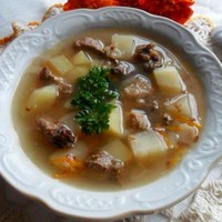 Суп с мясом в мультиварке