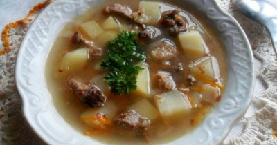 Суп с мясом и гречкой в мультиварке