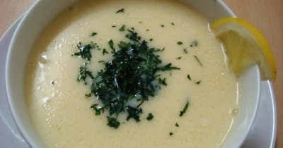 Греческий куриный крем суп Авголемоно