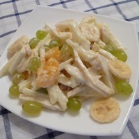 Бразильский салат яблоко, банан