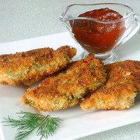 Куриное филе в сухарях