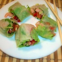 Cпринг роллы с креветками