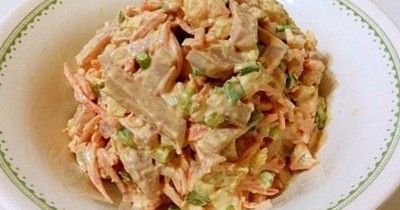 Салат Моника с ветчиной и морковью по-корейски