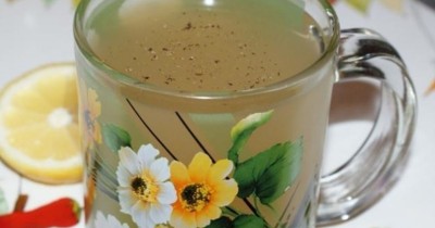 Имбирный чай с имбирем, мятой и лимоном для похудения
