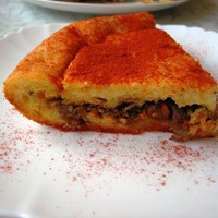 Пирог с печенью куриной несладкий