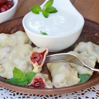 Вареники на пару в мультиварке