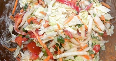 Таджикский салат со щавелем