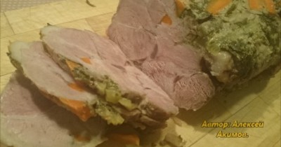 Буженина с овощами