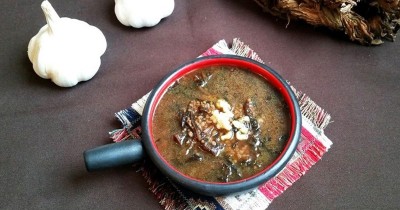 Суп из авелука с пшеничной крупой