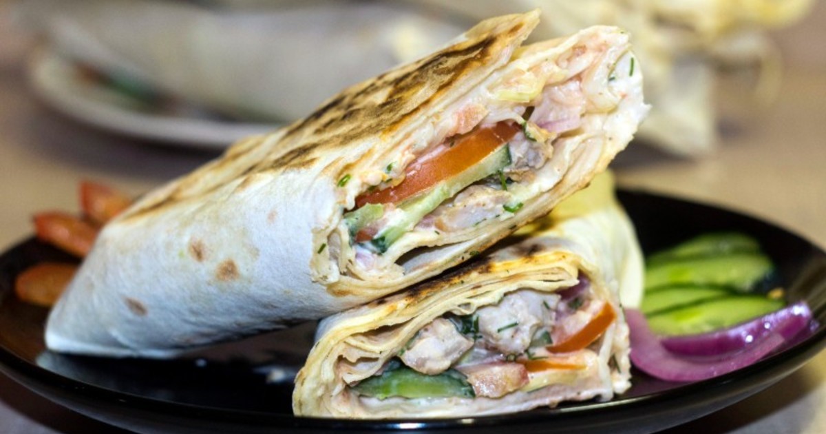 Шаурма в домашних условиях с курицей и капустой 869