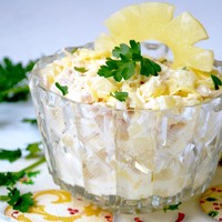 Салаты курица с ананасами и сыром рецепты Салаты курица с ананасами и сыром рецепты