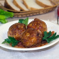 Тефтели без риса с подливкой в духовке