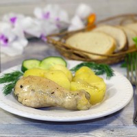 Куриные бедра запеченные с картофелем и грибами рекомендации Куриные бедра запеченные с картофелем и грибами рекомендации