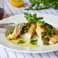 Куриное филе с лимоном и зеленью