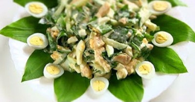 Салат с черемшой Весенний