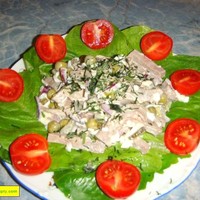 «Оливье» с мясом и солеными огурцами — рецепт с фото пошагово «Оливье» с мясом и солеными огурцами — рецепт с фото пошагово