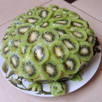 Фруктовый торт Черепаха с киви