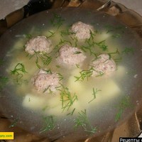 Картофельный суп с фрикадельками