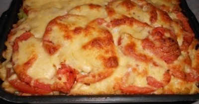 Пикантные макароны в духовке