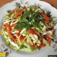 Лимонный салат из свежей капусты с маслом